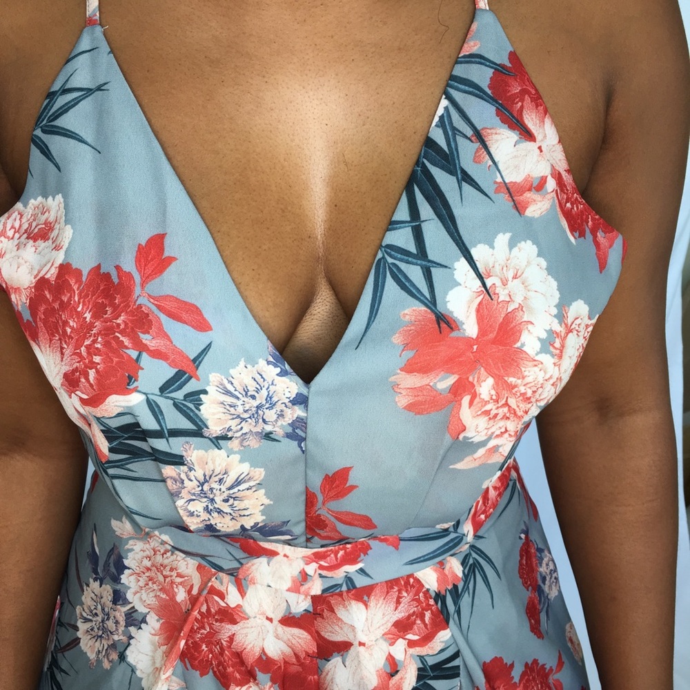 Floral Print Romper